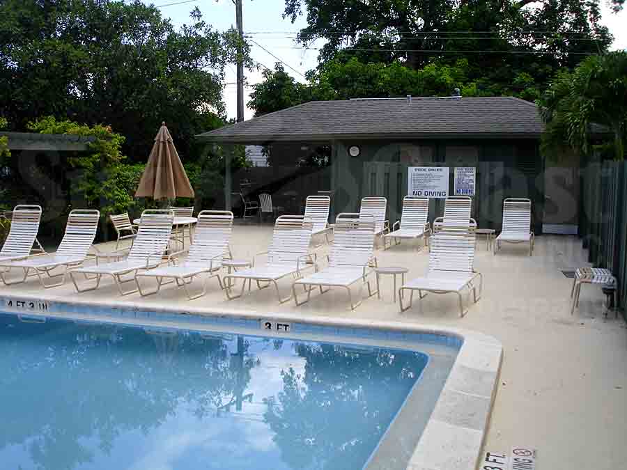 BENT PINES VILLAS Community Pool and Sun Deck Furnishings